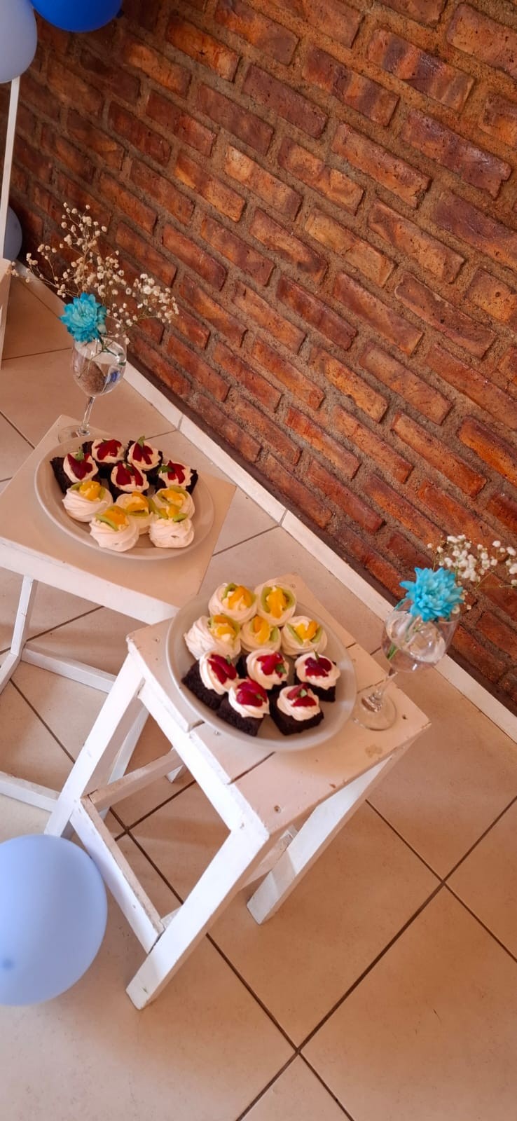 Pavlovas + Brownie